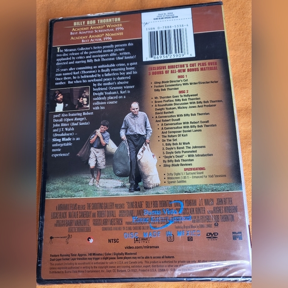 Slingblade Miramax Collector's Series NEW Exclusive Director's Cut DVD movie - Picture 3 of 3